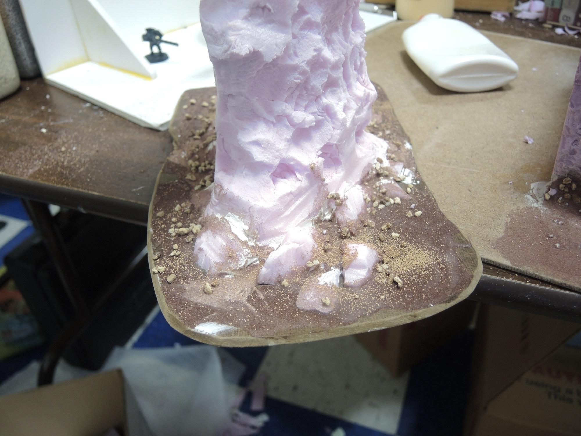 Commission, Hot Glue, Hotglue, Mesa, Pink, Styrofoam, Terrain, Tutorial